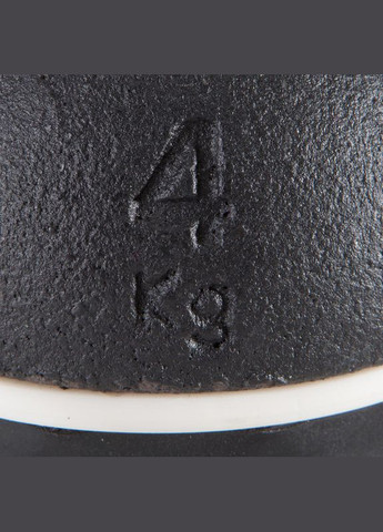 Гиря 4 кг Резиновое Основание для Силовых Тренировок Domyos (342966612)