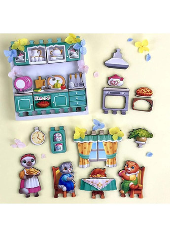 Деревянный пазл-вкладыш "Кошачий летний домик" (ПСД272) PSD272 Ubumblebees (372494768)