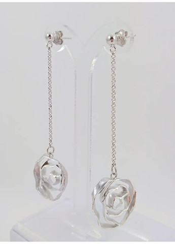 Серебряные серьги "Розы" OR2224б Shatlen Сережки (361971085)