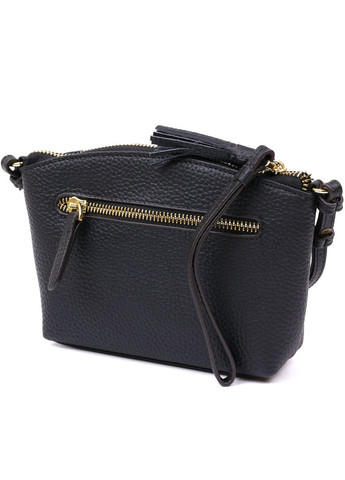 Жіноча шкіряна сумка 20488 Чорний Vintage (317342757)