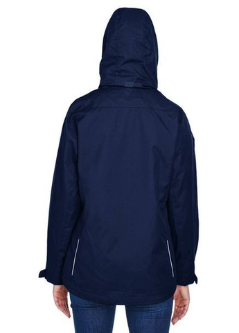 Темно-синя зимня куртка жіноча 3-в-1 region водостійка з капюшоном червона classic red Core 365 Core Region