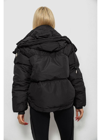 Чорна зимня куртка жіноча зимова коротка Ager 244R983