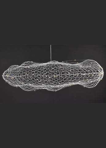 Люстра світлодіодна підвісна LED світильник для квартири на стелю лед 27658 Хром 25-200х42х80 см. Sunnysky (371992916)