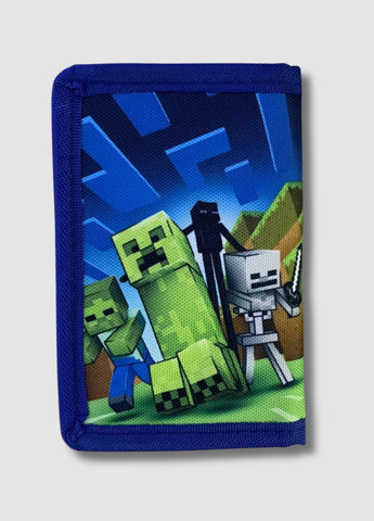 Дитячий гаманець на липучці - Майнкрафт / Minecraft No Brand Дитячій гаманець (370140872)