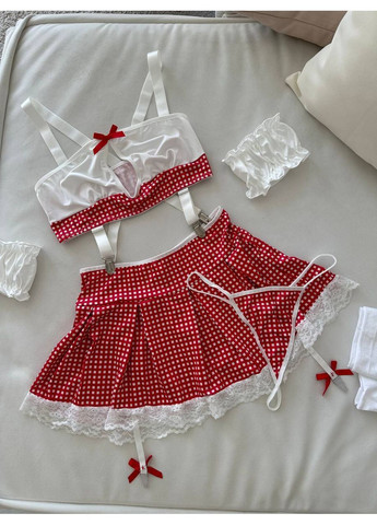 Червоний демісезонний жіночий рольовий костюм | червона пристрасть Vital-Textile 109/111