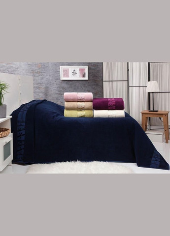 Махровая простыня "Gold Lacivert" 200х220см Belizza (329895378)