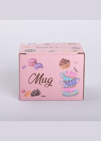 Чашка керамічна 350 мл, рожевий Ceramic (322855580)