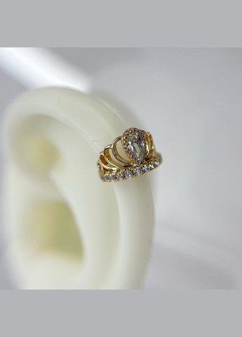 Серьги позолота Xuping Ювелирная бижутерия Каффы 11 мм S15252 Xuping Jewelry (328943446)