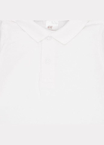 Белая летняя футболка поло H&M