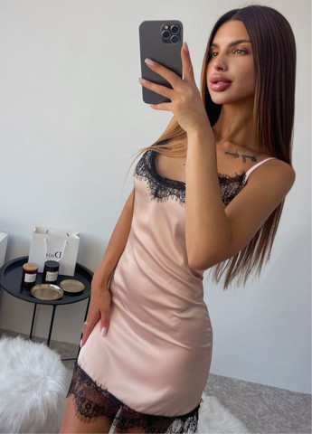 Шелковая ночная рубашка на тонких бретелях Allthings (322651934)