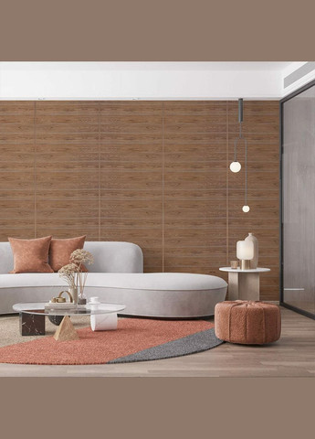 Самоклеющаяся 3D панель под светлый дуб 19600х700х3мм SW-00001474 Sticker Wall (300241685)