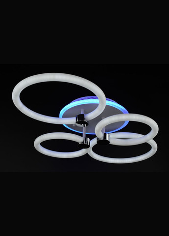 Люстра светодиодная потолочная LED светильник для квартиры на потолок лэд с пультом 26950 Белый 12х43х65 см. Sunnysky (364495593)