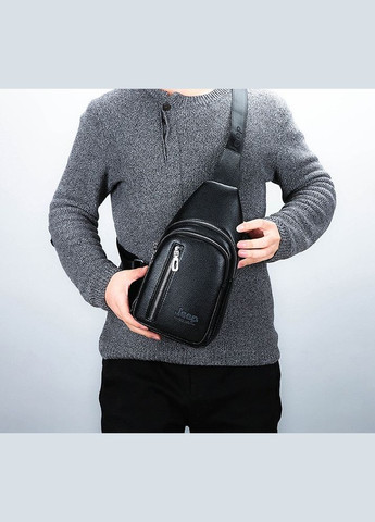 Мужская сумка бананка на грудь экокожа Jeep (334730678)