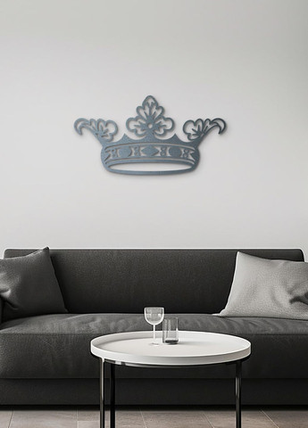 Декоративне панно з дерева, сучасна картина на стіну "Корона королеви", оригінальний подарунок 40х20 см Woodyard (292113382)