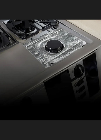 Набор из 2 защитных термостойких накладок на плиту из алюминиевой фольги фольга панель протектор газовых плит Kitchen Master (317638705)