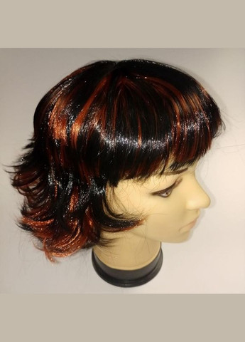 Парик каскад коричнево-черный маскарад косплей вечеринка фотосессия+подарок No Brand (342384788)