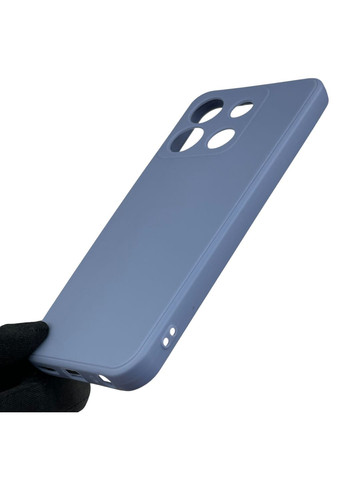 Чехол для Smart 7 HD с квадратными гранями с защитой камеры на инфиникс смарт 7 голубой Infinix (366021615)