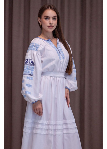 Білий коктейльна плаття а-силует First Woman з квітковим принтом