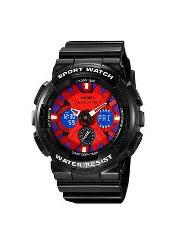 Годинник спортивний кварцовий водонепроникний чорний з хронографом будильником календарем ProDobro (367266234)