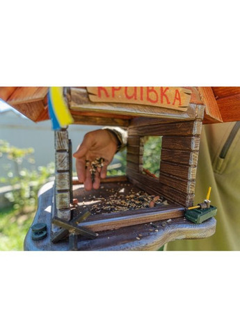 Годівниця для птахів Криївка на ніжці No Brand (360655640)