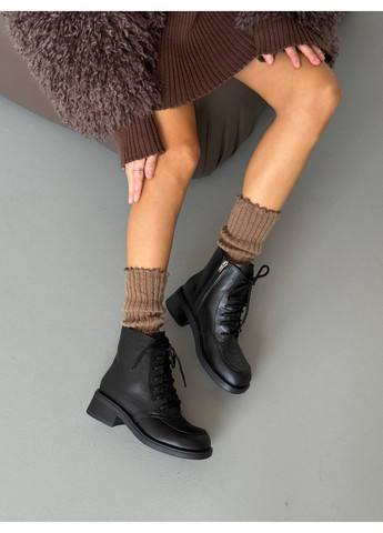 Зимние ботинки кожаные Helen