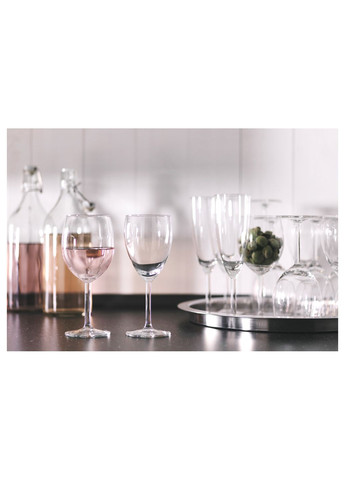 Набор бокалов для шампанского ИКЕА стекло 210 мл 6 шт IKEA (276070278)