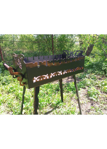 Мангал Бабочка сталь 3мм на 9 шампуров Элит Ковка No Brand (362575310)