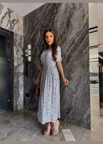 Білий кежуал сукня N.Family з квітковим принтом