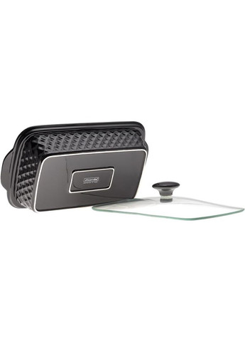 Керамічна форма для запікання 1.1л жароміцна з підігрівом та кришкою для випікання та сервірування Kamille (368981701)