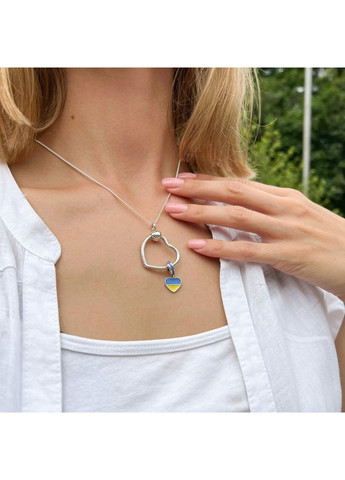 Серебряная бусина-подвеска "С Украиной в сердце" Kabluchka (355348307)