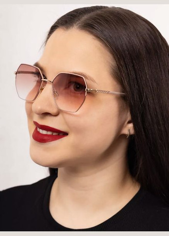 Тоновані окуляри для зору напівоправа для далі -1.25 пудра Seventy (334300002)