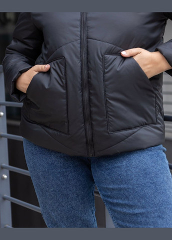 Чорна демісезонна жіноча молодіжна куртка весна-осінь SK