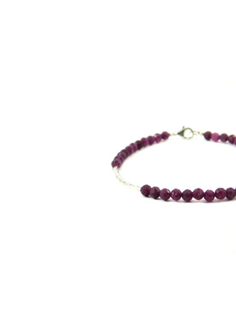 Эксклюзивный браслет "Женский стиль" Рубин грань, серебро 18 Fursa fashion (331155798)