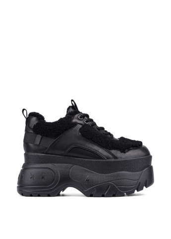 Чорні всесезонні жіночі кросівки jr901-50 чорний хутро MIRATON
