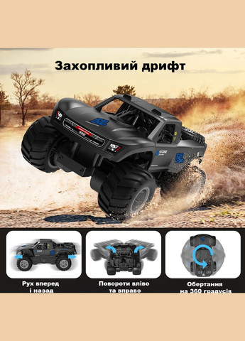 Радіокерована машинка 4WD позашляховик плаваючий з акумулятором, швидкість 30 км/год, водонепроникна іграшка для дітей CAR (325877530)