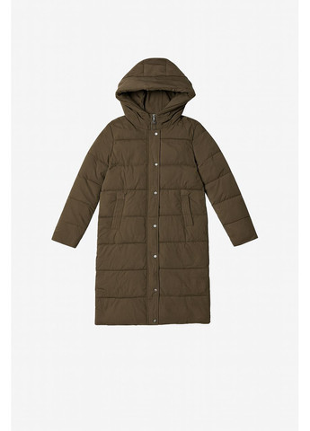 Оливковая (хаки) зимняя женская зимняя куртка длинная хаки (ys001) Honor