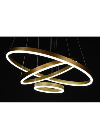 Люстра светодиодная подвесная LED светильник для квартиры на потолок лэд 27776 Золото 25-180х60х60 см. Sunnysky (324395912)