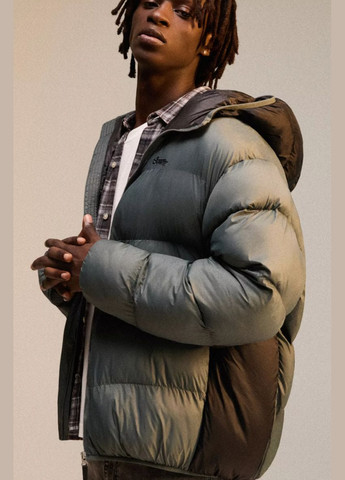 Серая зимняя куртка Pull & Bear зимова 7710576 GREY