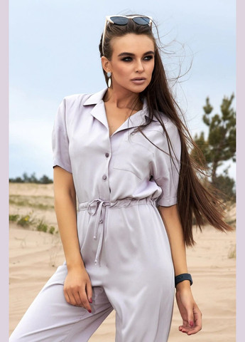 Комбинезон Seventeen комбинезон-брюки цветочный серый повседневный лен