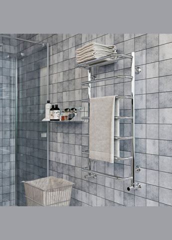 Полотенцесушитель Скоба с полкой 700х530/6 Kosser (346049071)