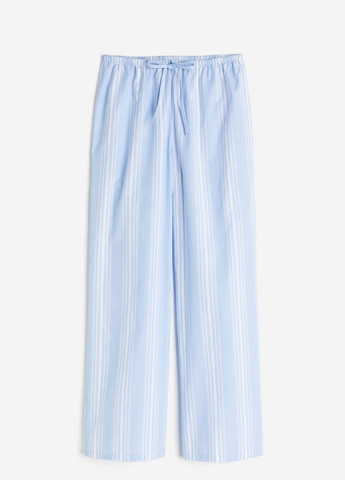 Голубые домашние демисезонные брюки H&M
