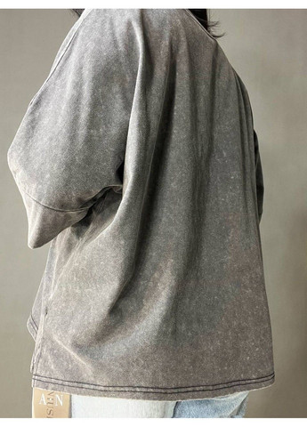 Футболка жіноча A-N 26028 тай-дай оверсайз з вишивкою No Brand - (331333825)