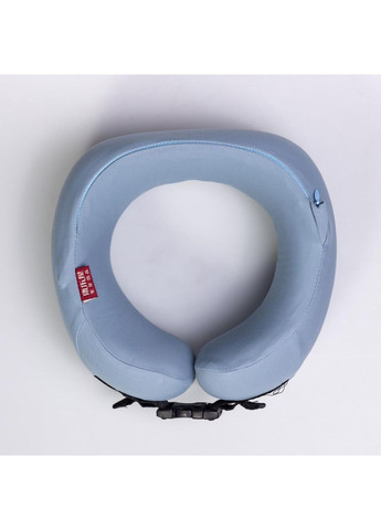 Подушка для шеи U-образная с кейсом для хранения голубой HP-56-21 No Brand (369478197)