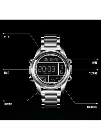 Наручные мужские часы 1448 Indigo Серебристый Skmei (314483643)