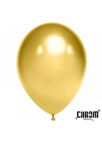 Латексный шарик 5" (13см) Хром золото, Bestbal (Китай) No Brand (302805422)
