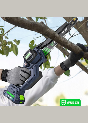 Аккумуляторная пила цепная + 2 аккумулятора 2Ач 20В + 2 шины (Польша) Wuber (340072968)