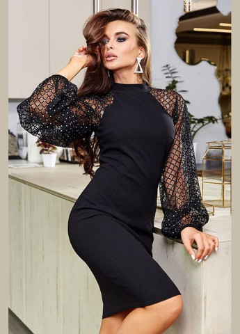 Чорна коктейльна, святковий, карнавальний, вечірня сукня Seventeen