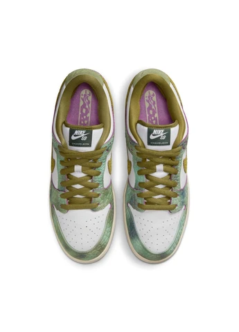 Цветные кроссовки alexis sablone x dunk low sb green/white hj3386-300 Nike