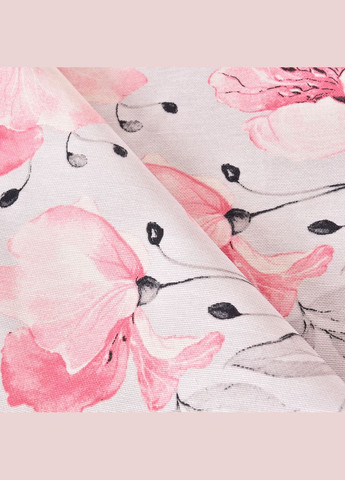 Скатерть 140х170 см хлопчатобумажная скатерть с водоотталкивающим покрытием, принт Магнолия Пудра IDEIA (318493837)