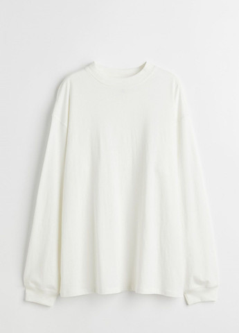 Білий світшот H&M однотонний (303361363)